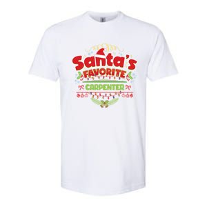 Funny Santa Xmas Gift Christmas Funny Gift For Carpenter Gift Softstyle CVC T-Shirt