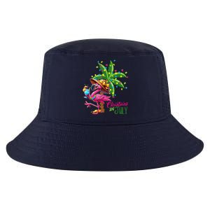 Flamingo Sunglasses Xmas Beach Tropical Christmas In July Cool Comfort Performance Bucket Hat