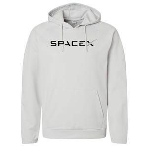 Funny Space X Logo Gift Performance Fleece Hoodie