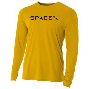 Funny Space X Logo Gift Cooling Performance Long Sleeve Crew