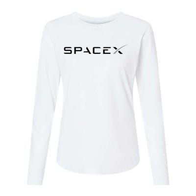 Funny Space X Logo Gift Womens Cotton Relaxed Long Sleeve T-Shirt