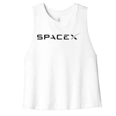 Funny Space X Logo Gift Women's Racerback Cropped Tank