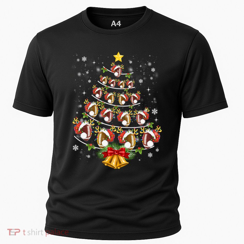 Football Sports Xmas American Football Christmas Tree Gift Performance Shirt