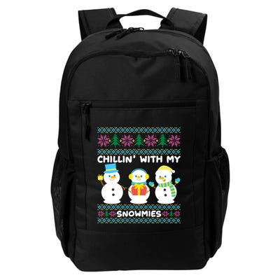 Funny Snow Xmas Design Chillin With My Snowmies Meaningful Gift Backpack