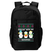 Funny Snow Xmas Design Chillin With My Snowmies Meaningful Gift Backpack
