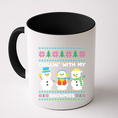 Funny Snow Xmas Design Chillin With My Snowmies Meaningful Gift Mug