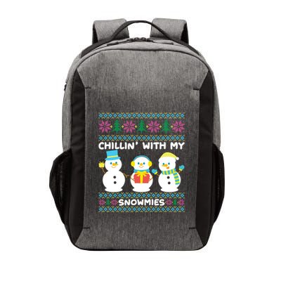 Funny Snow Xmas Design Chillin With My Snowmies Meaningful Gift Vector Backpack