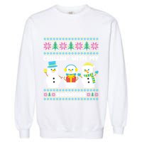 Funny Snow Xmas Design Chillin With My Snowmies Meaningful Gift Garment-Dyed Sweatshirt