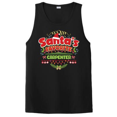 Funny Santa Xmas Gift Christmas Funny Gift For Carpenter Cool Gift PosiCharge Competitor Tank