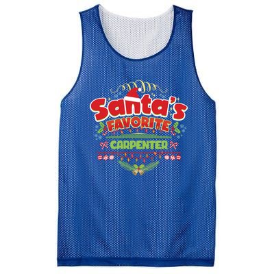 Funny Santa Xmas Gift Christmas Funny Gift For Carpenter Cool Gift Mesh Reversible Basketball Jersey Tank