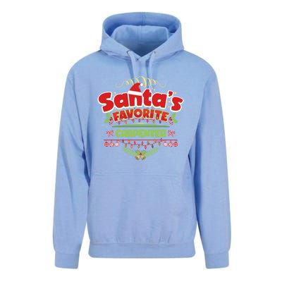 Funny Santa Xmas Gift Christmas Funny Gift For Carpenter Cool Gift Unisex Surf Hoodie