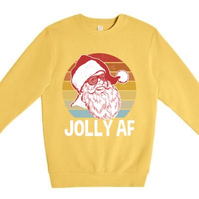 Funny Santa Xmas Gift Premium Crewneck Sweatshirt