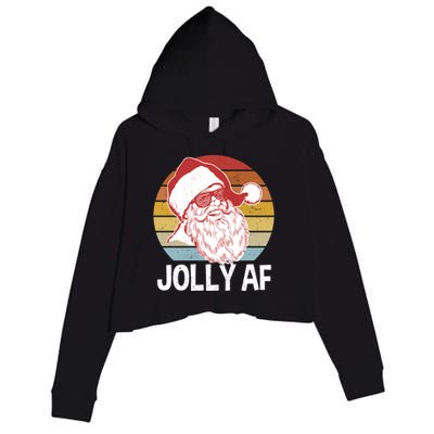 Funny Santa Xmas Gift Crop Fleece Hoodie