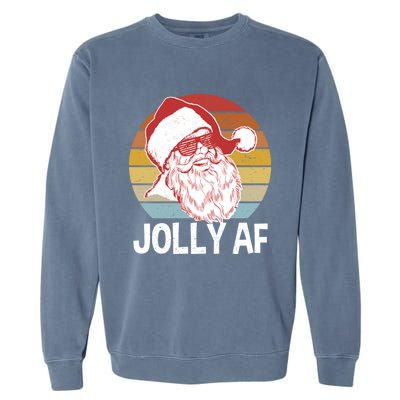 Funny Santa Xmas Gift Garment-Dyed Sweatshirt