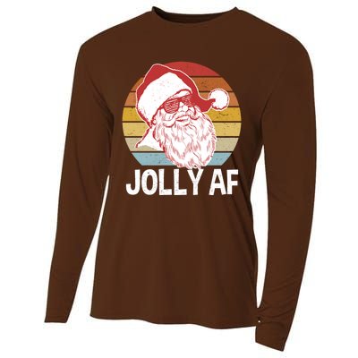 Funny Santa Xmas Gift Cooling Performance Long Sleeve Crew