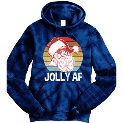 Funny Santa Xmas Gift Tie Dye Hoodie