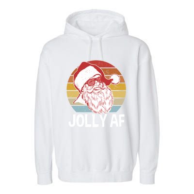 Funny Santa Xmas Gift Garment-Dyed Fleece Hoodie