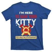 Firefighter Save Your Kitty Funny Tees Fire Funny Gift T-Shirt