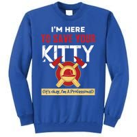 Firefighter Save Your Kitty Funny Tees Fire Funny Gift Tall Sweatshirt