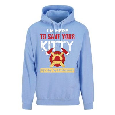 Firefighter Save Your Kitty Funny Tees Fire Funny Gift Unisex Surf Hoodie