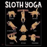 Funny Sloth Yoga Gift Slow Animal Exercise Lovers Women Tall T-Shirt