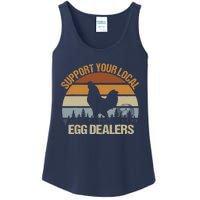 Funny Support Your Local Egg Dealers, Chicken Lover Eggs Ladies Essential Tank