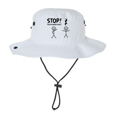 Funny Stop You're Under A Rest Musical Pun Cute Gift Legacy Cool Fit Booney Bucket Hat