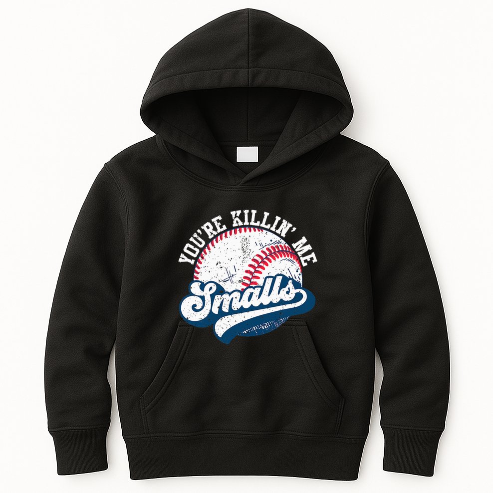 Funny Softball YouRe Killin Me Smalls Kids Hoodie
