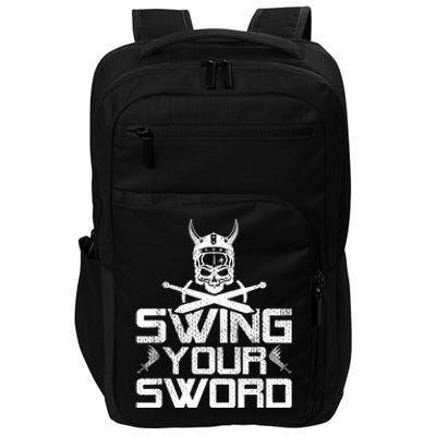 Funny Swing Your Sword Vintage Impact Tech Backpack