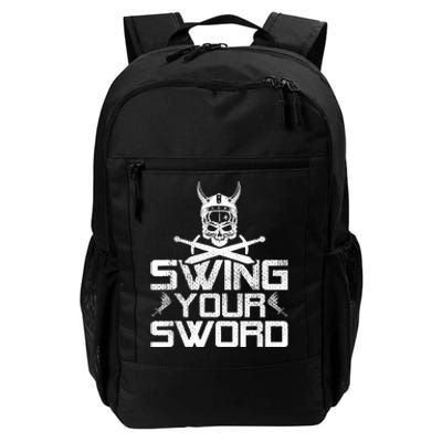 Funny Swing Your Sword Vintage Daily Commute Backpack