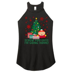 Funny Screw You Guys Im Going Home Funny Christmas Holiday Season Women's Perfect Tri Rocker Tank