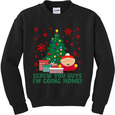 Funny Screw You Guys Im Going Home Funny Christmas Holiday Season Kids Sweatshirt