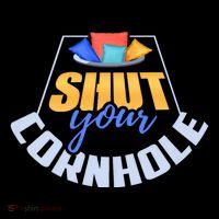 Funny Shut Your Cornhole Bean Bag Toss Game Button