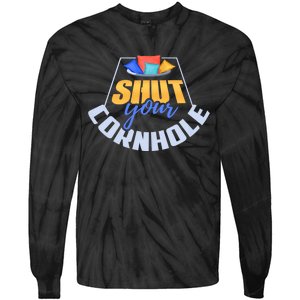 Funny Shut Your Cornhole Bean Bag Toss Game Tie-Dye Long Sleeve Shirt