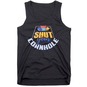 Funny Shut Your Cornhole Bean Bag Toss Game Tank Top