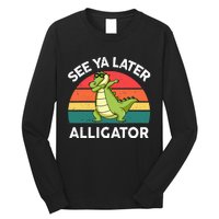 Funny See Ya Later Alligator Boy Crocodile Long Sleeve Shirt