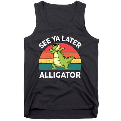 Funny See Ya Later Alligator Boy Crocodile Tank Top