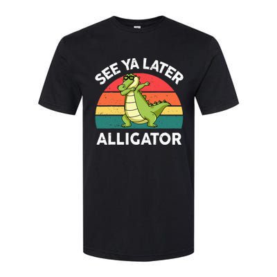 Funny See Ya Later Alligator Boy Crocodile Softstyle CVC T-Shirt