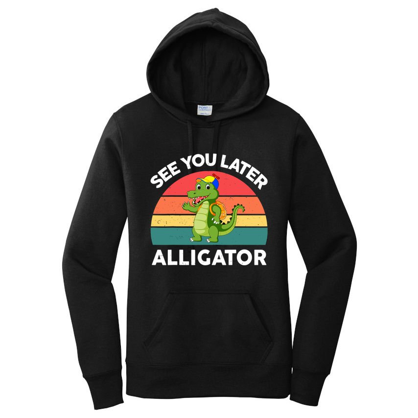 Funny See You Later Alligator Gator Crocodile Boy Girls Women's Pullover Hoodie