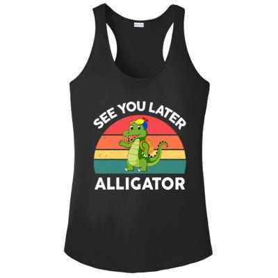 Funny See You Later Alligator Gator Crocodile Boy Girls Ladies PosiCharge Competitor Racerback Tank