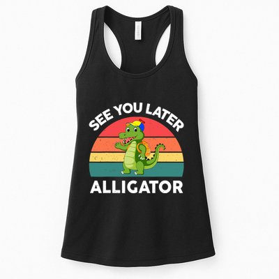 Funny See You Later Alligator Gator Crocodile Boy Girls Womens Tank Top
