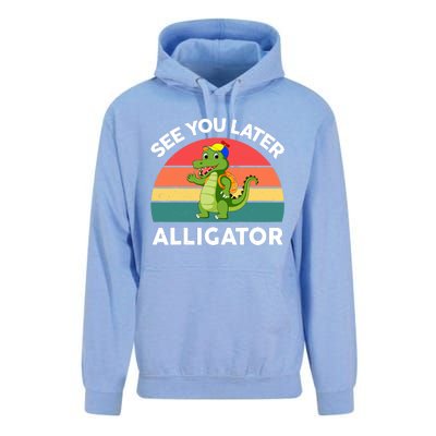 Funny See You Later Alligator Gator Crocodile Boy Girls Unisex Surf Hoodie