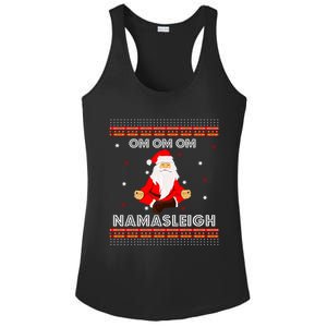 Funny Santa Yoga Namasleigh Ugly Christmas Jumper Gift Ladies PosiCharge Competitor Racerback Tank