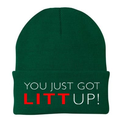 Funny "Suits You Just Got Litt Up!" Perfect Gift Idea Knit Cap Winter Beanie