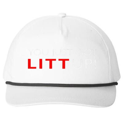 Funny "Suits You Just Got Litt Up!" Perfect Gift Idea Snapback Five-Panel Rope Hat