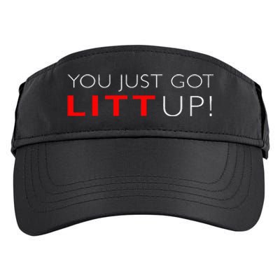 Funny "Suits You Just Got Litt Up!" Perfect Gift Idea Adult Drive Performance Visor