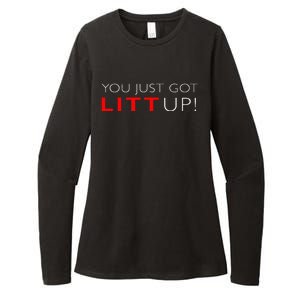 Funny "Suits You Just Got Litt Up!" Perfect Gift Idea Womens CVC Long Sleeve Shirt