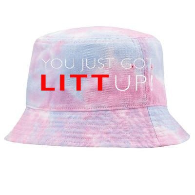 Funny "Suits You Just Got Litt Up!" Perfect Gift Idea Tie-Dyed Bucket Hat