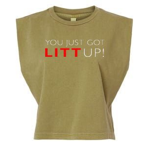 Funny "Suits You Just Got Litt Up!" Perfect Gift Idea Garment-Dyed Women's Muscle Tee