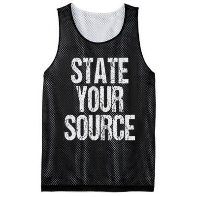 Funny State Your Source Mesh Reversible Basketball Jersey Tank